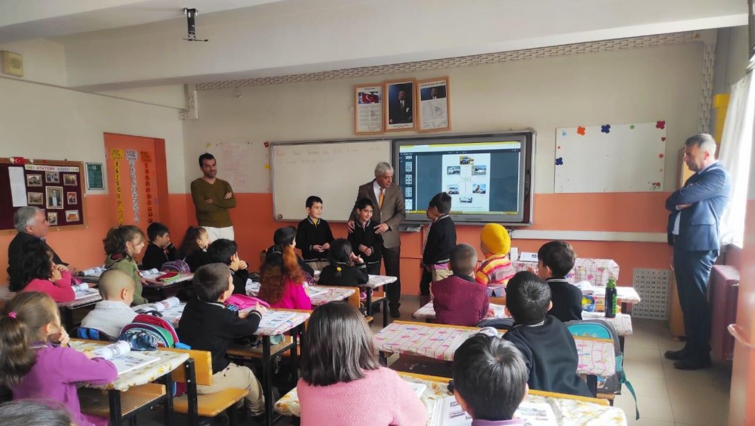 İlçe Milli Eğitim Müdürümüz Sayın Mutluk ÖZDEN'in Şehit Erdoğan Gökbulak İlkokulu Ziyareti