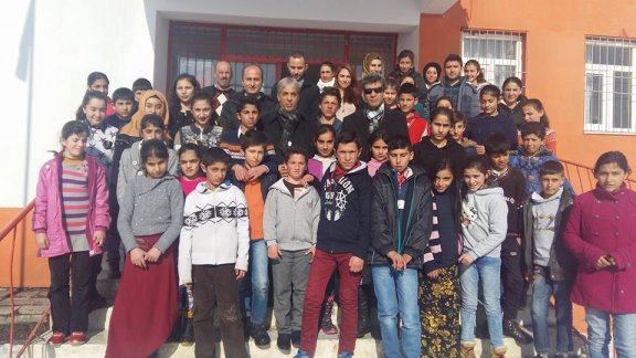  Maarif Müfettisi Veysel ÖZEY ile Köy Okullarımıza Destekleme ve Yetiştirme Kursu Ziyareti