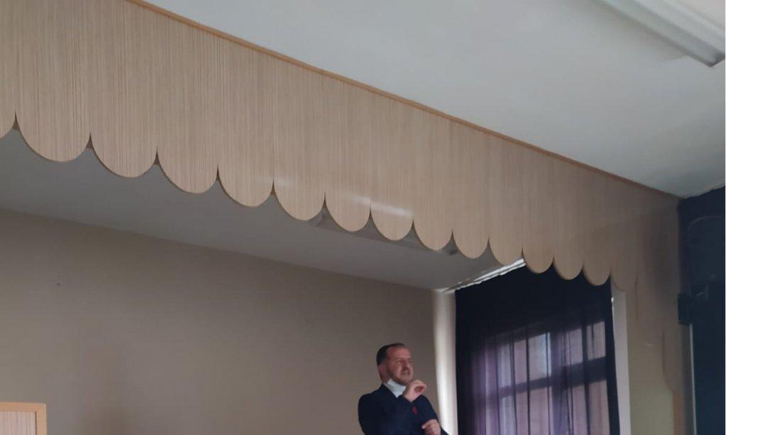 Mart ayı dögep toplantımız Şehit Mesut Ardıç Anadolu İmam  Hatip lisesinde ilçe müftüsü   Mehmet Fudayil Uyanık Bey'in konuşmacı olarak  katılımlarıyla gerçekleşti. 