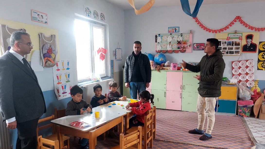 Şube Müdürlerimiz Nurullah ÇİFTÇİ ve Suat DENİZCİ'nin Köy Okulları Ziyareti